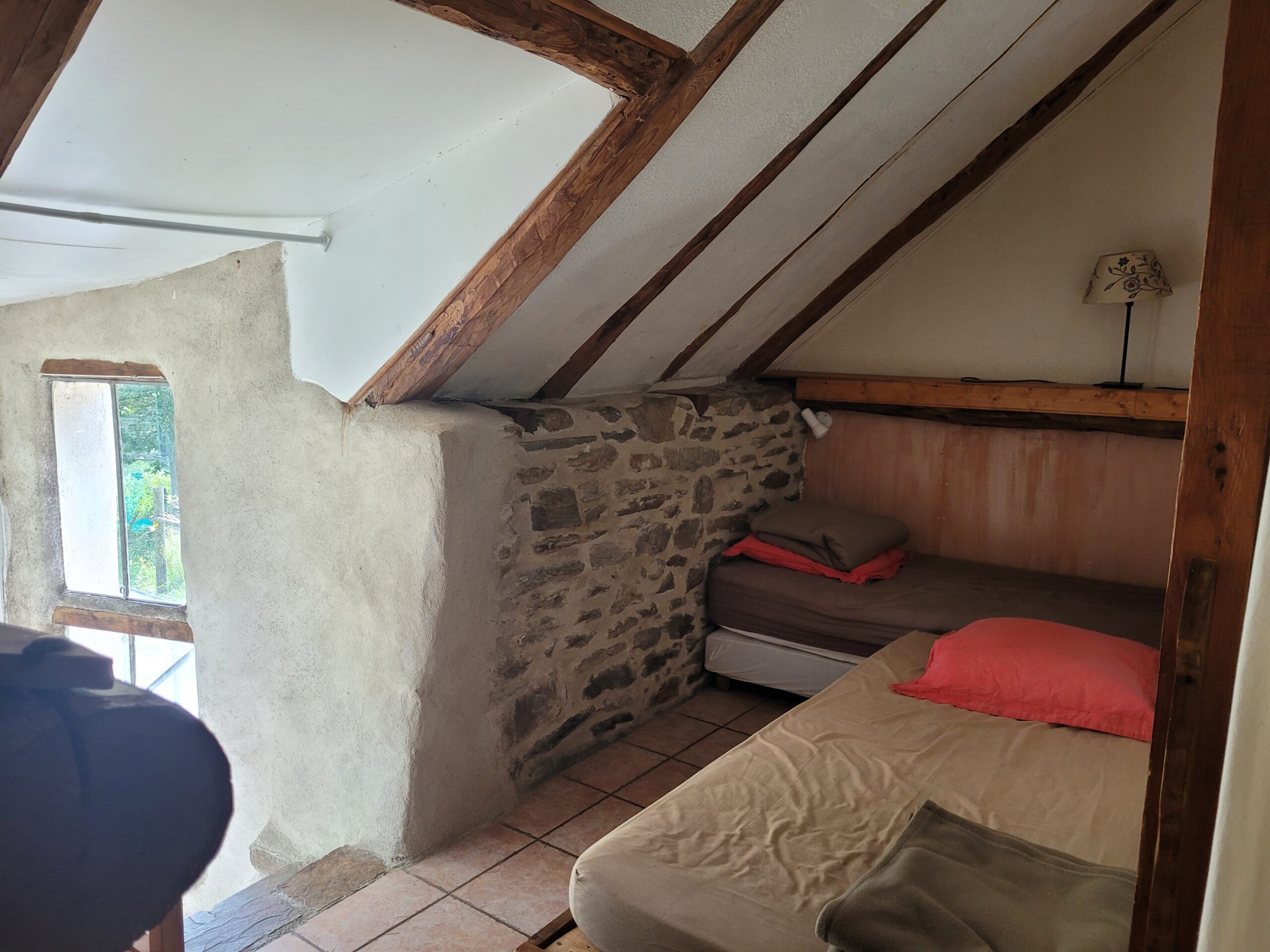 Une chambre du gîte d'étape